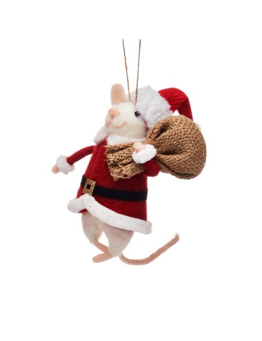 Kersthanger Santa Mouse