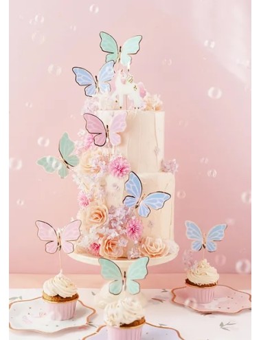 Cake toppers Vlinder (9 st.)