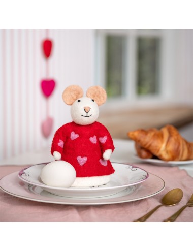 Decoratie Muis Sweetheart Rood