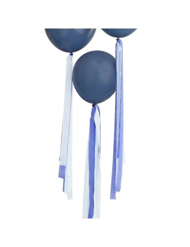 Ballon Tassel / Streamer Blauw