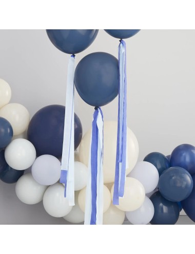 Ballon Tassel / Streamer Blauw