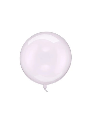 Transparante ballon paars 40cm